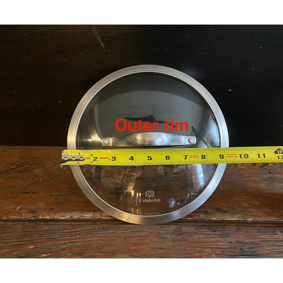 CALPHALON 9" Stainless Steel/Glass Lid - Picture 7 of 7